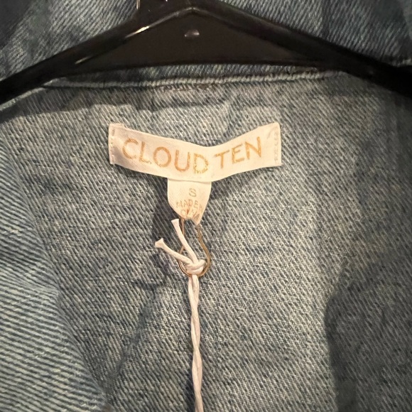 Cloud Ten colorblock denim jacket - NWT -size small - Picture 6 of 6
